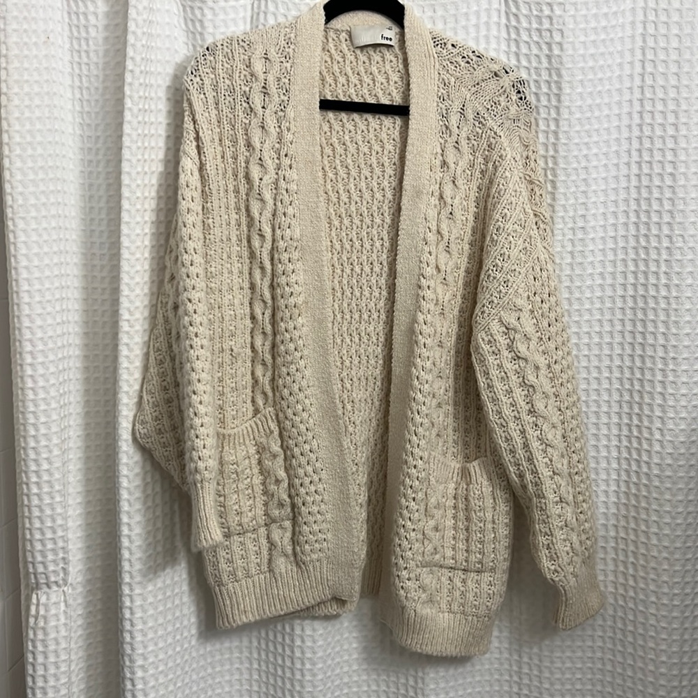 Aritzia Wilfred Open Knit Cardigan sweater size XS